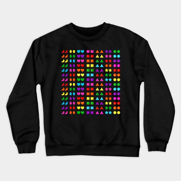 Stick-On Glamour Earings Crewneck Sweatshirt by Kalepanic